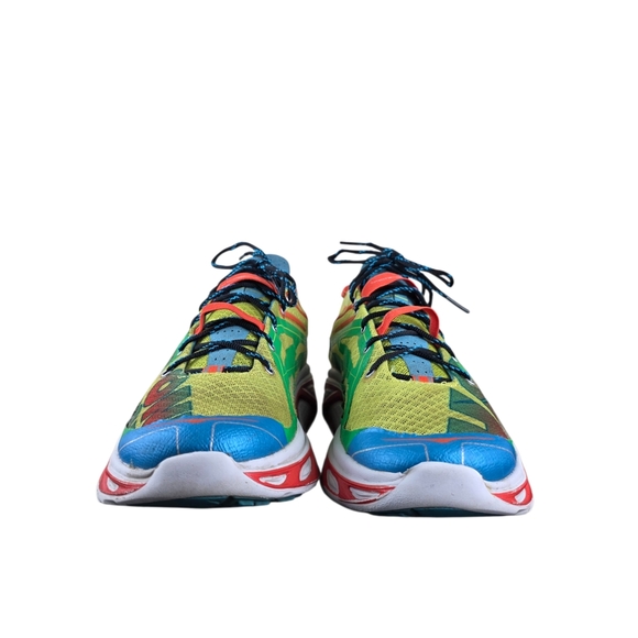 Hoka One One Running Shoes Mens Size 10.5 Yellow Green Orange Blue Huaka Trail - Picture 7 of 8
